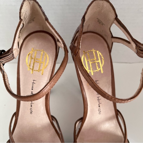 HOUSE OF HARLOW NANCIE BLUE STILETTO SANDALS - Picture 4 of 12